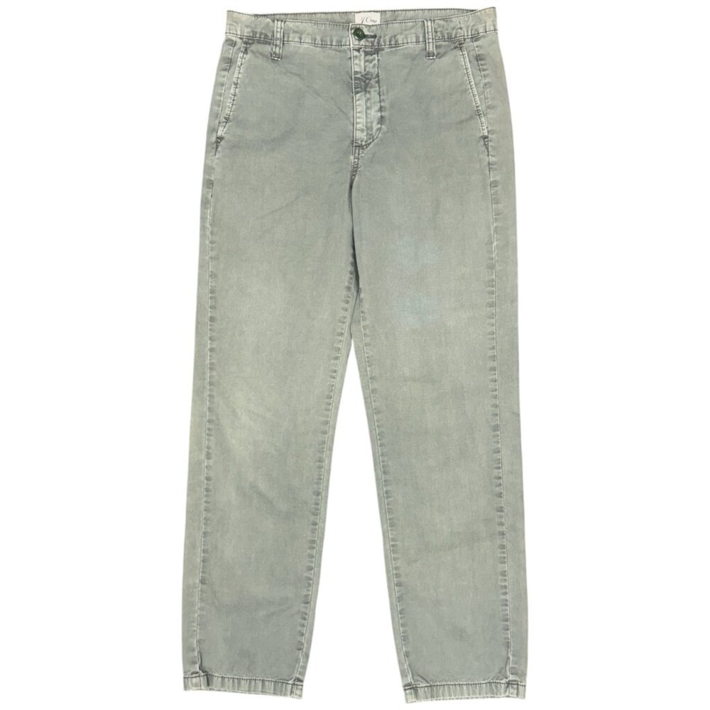 Women's J. CREW Slouchy Boyfriend Chino Green | Size‎ 27 Tall